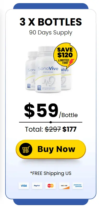 sonovive price - 3 bottle