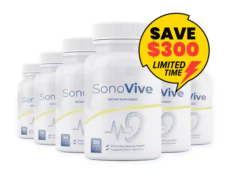 SonoVive 6 Bottle Bundle – Save $300 Limited Time | Hearing Support Supplement