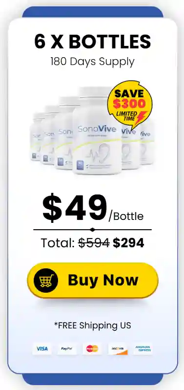sonovive price - 6 bottle